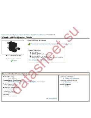 W54-XB1A4A10-20 datasheet  